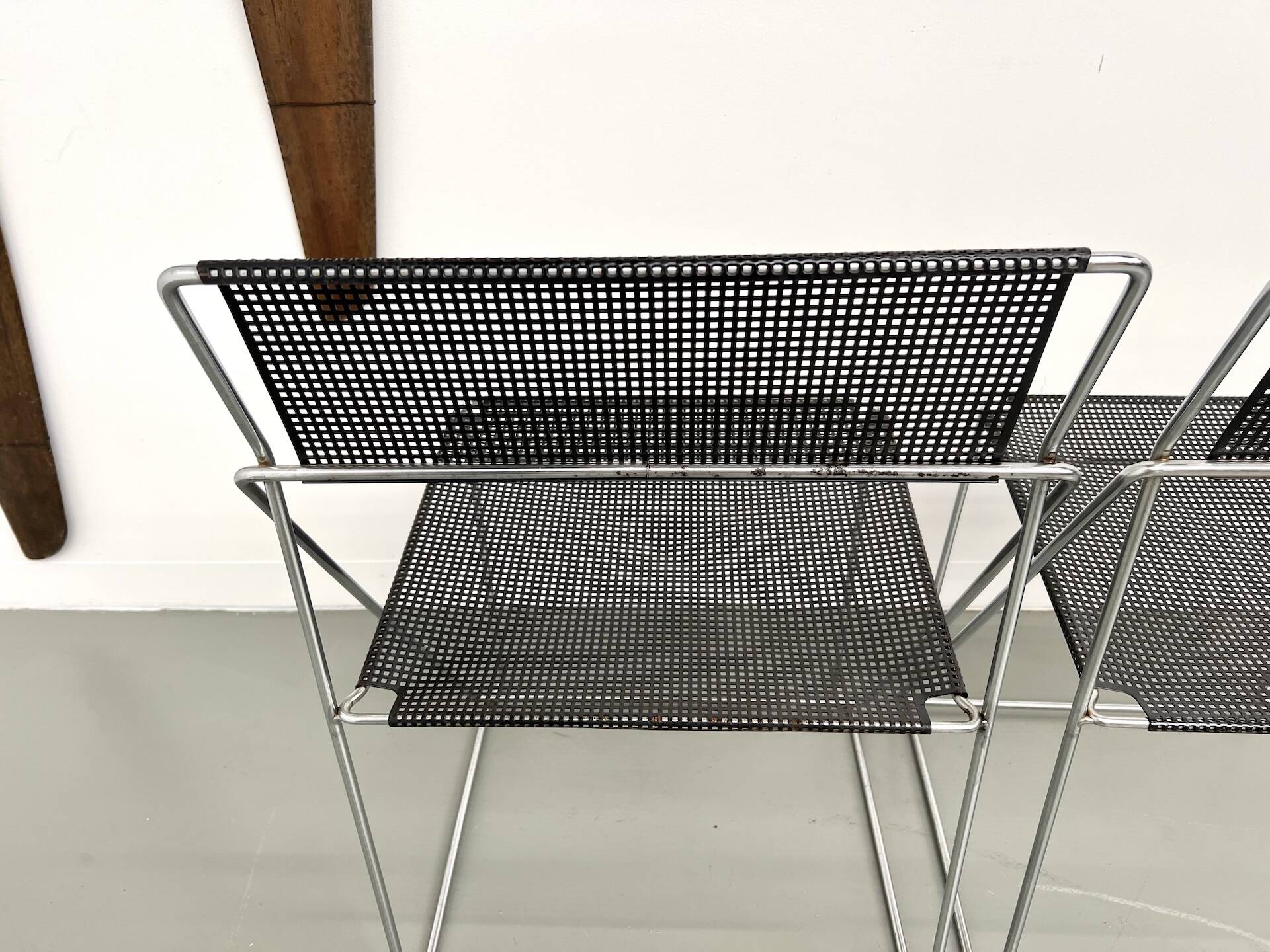 Set of 6 Nuova X-Line chairs, 1977