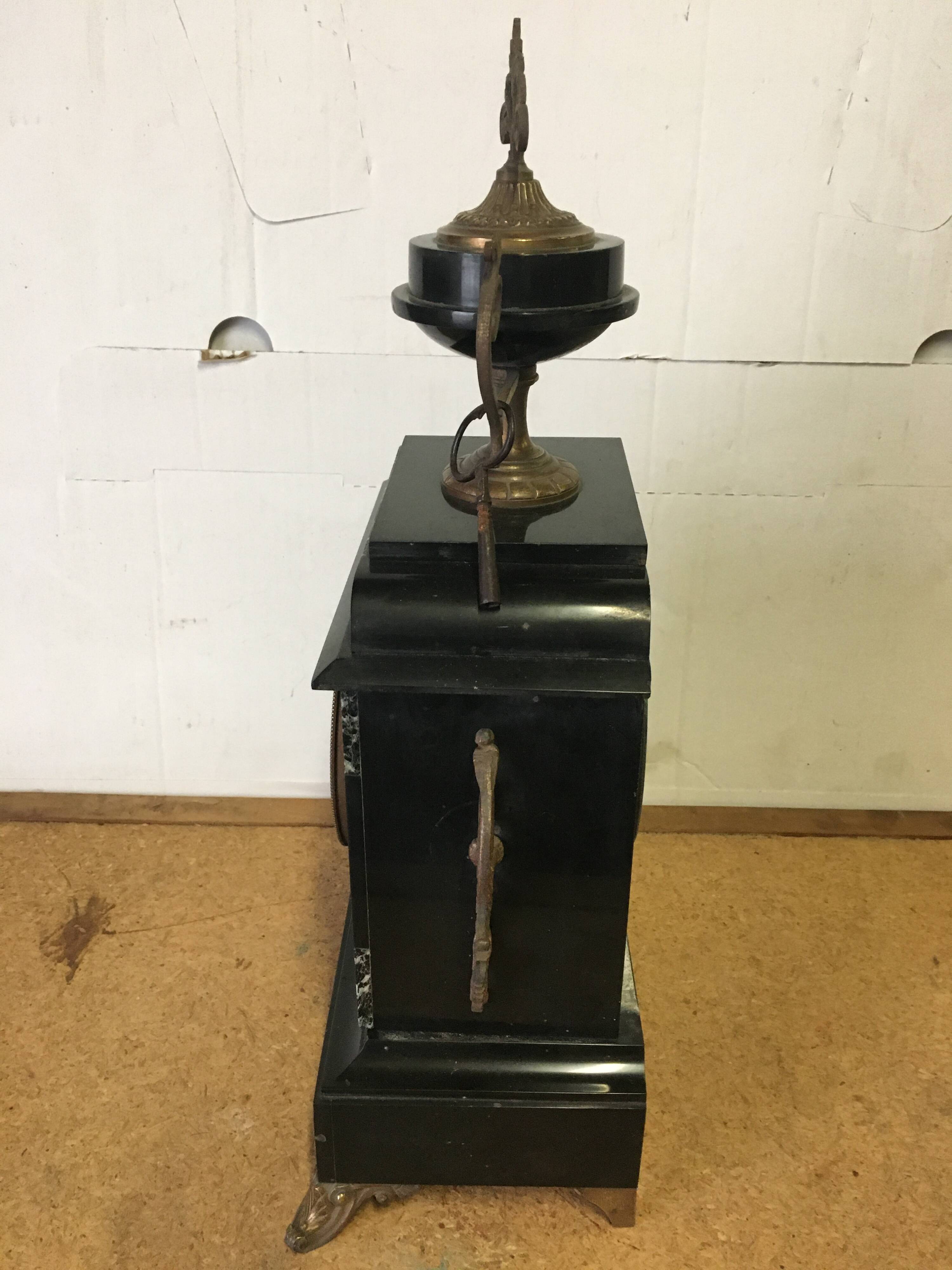 Antique clock p japy & cie 1878