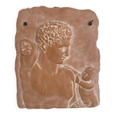 Stèle à l’antique terre cuite à accrocher