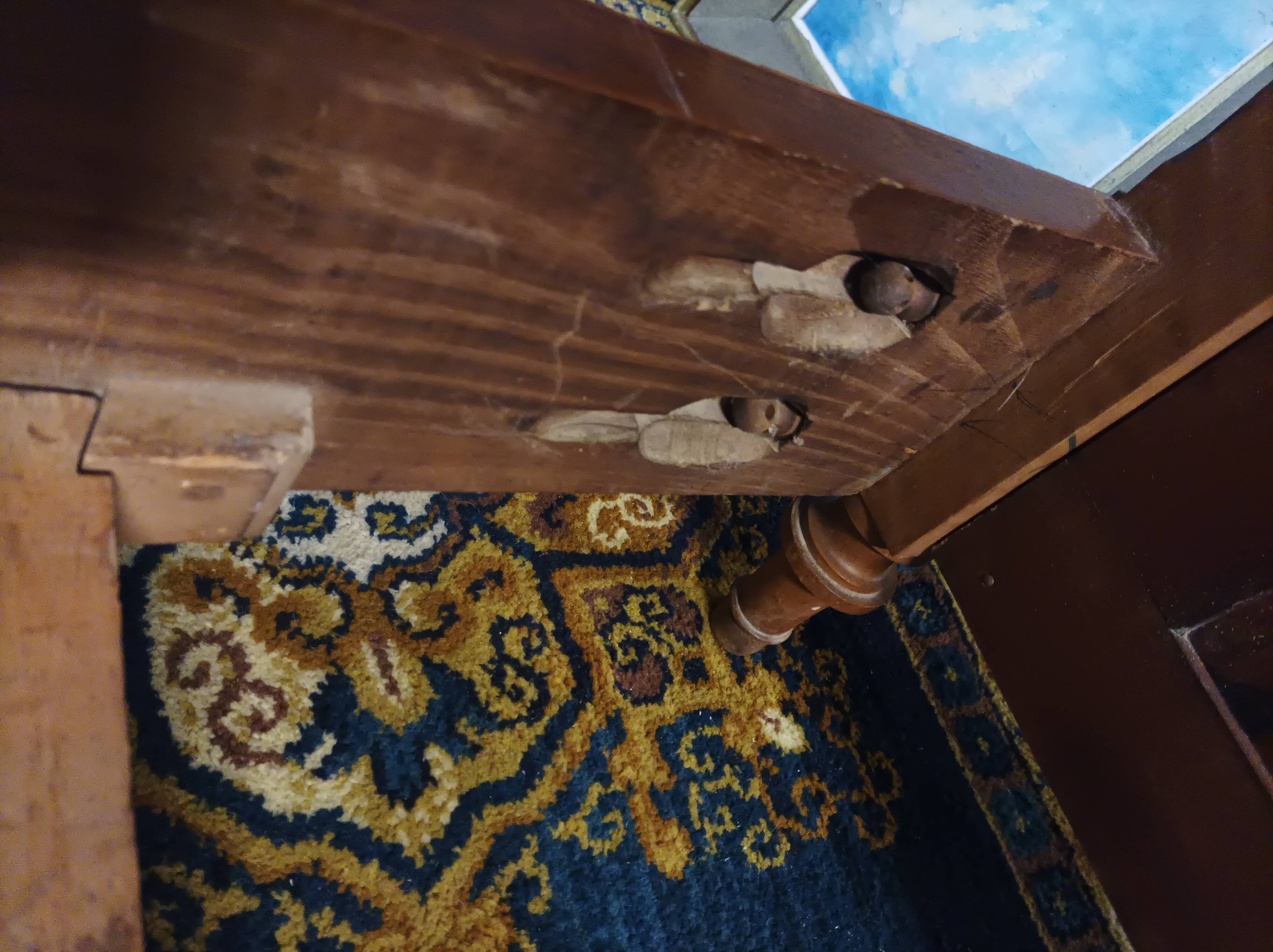 Louis XVI walnut bed