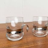 Vintage tea glasses Paula Series by Jorma Vennola for Iittala, 1970s, set of 2