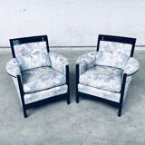 Set of Galaxy Peggy Low Armchairs by Umberto Asnago for Giorgetti, Italy, 1990s