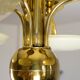 Art Deco Brass and Glass Chandelier, 1930s