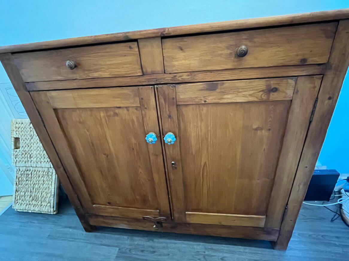 Raw vintage Parisian sideboard