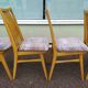 Lot de 8 chaises scandinave bois et tissu