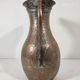 Persian Hammam Jug Vase in Silvered Copper / 19th Persian Empire / Chiseled Qajar