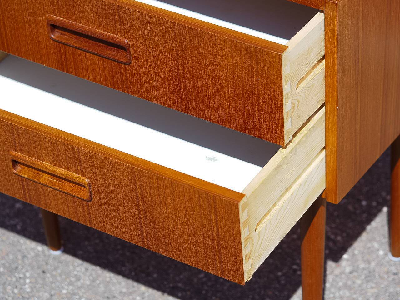 Danish vintage teak chest of drawers from 1960s