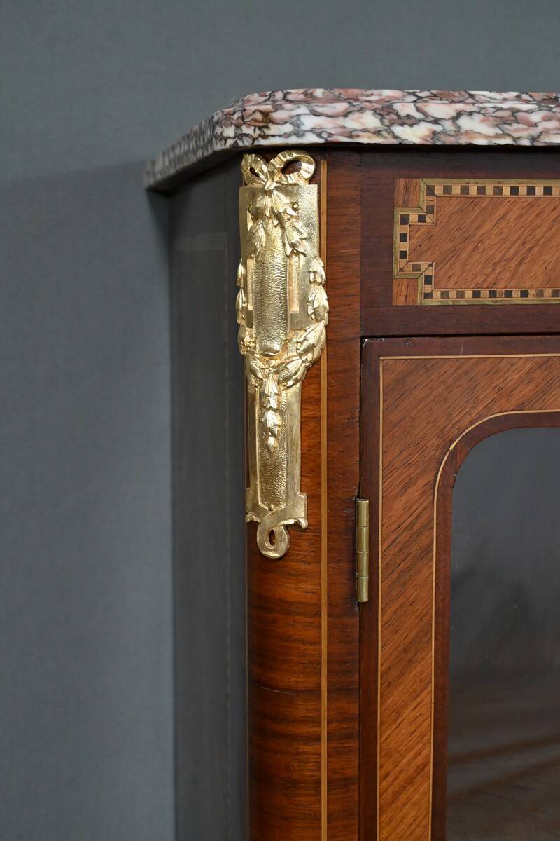 Rosewood and Mahogany Bookcase, Louis XVI Style – Early 20th Century