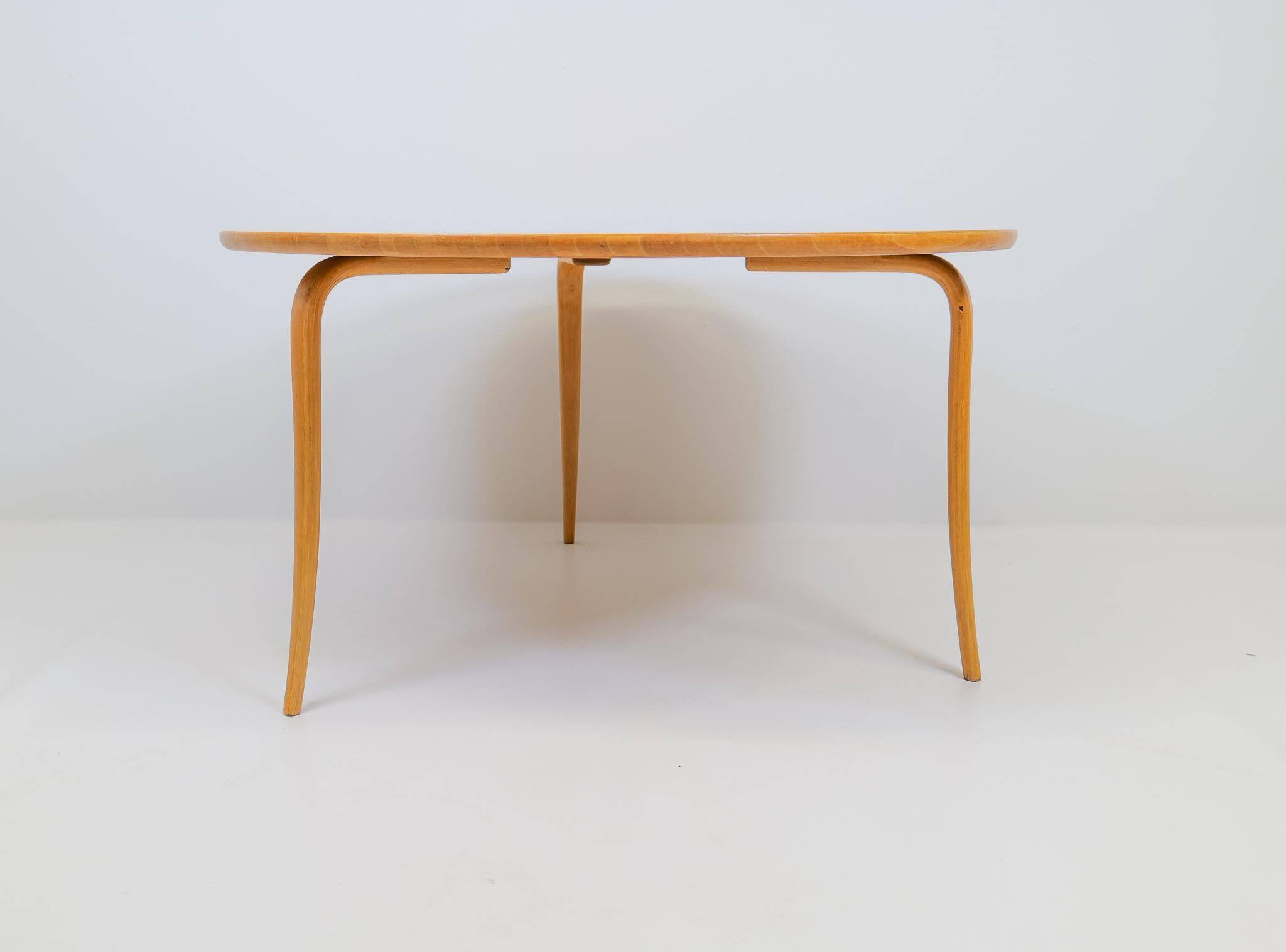 Large 'Annika' coffee table by Bruno Mathsson, early Swedish Grace from the 1930s.