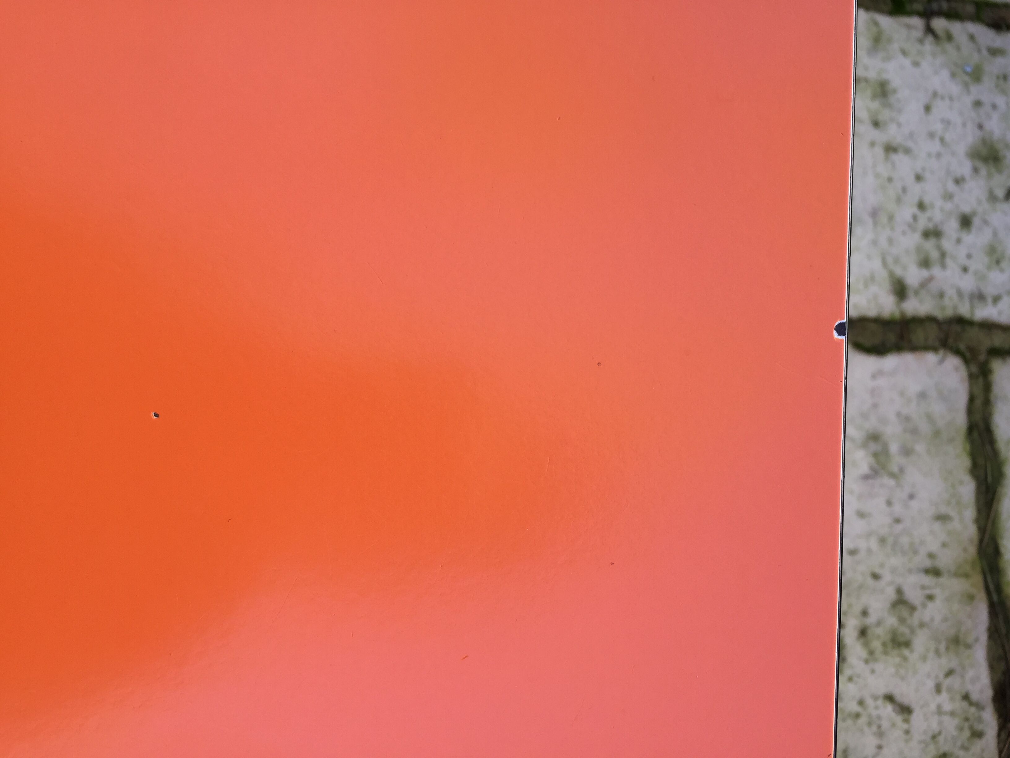 Set of 6 vintage orange formica chairs, 70s