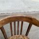 2 solid wood curved walnut bistro chairs in burgundy