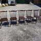6 western beech chairs from the 1960s
