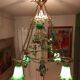 Very large art nouveau chandelier Murano (1 meter)
