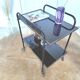 Dessert bar metal black and gold glass black 50s