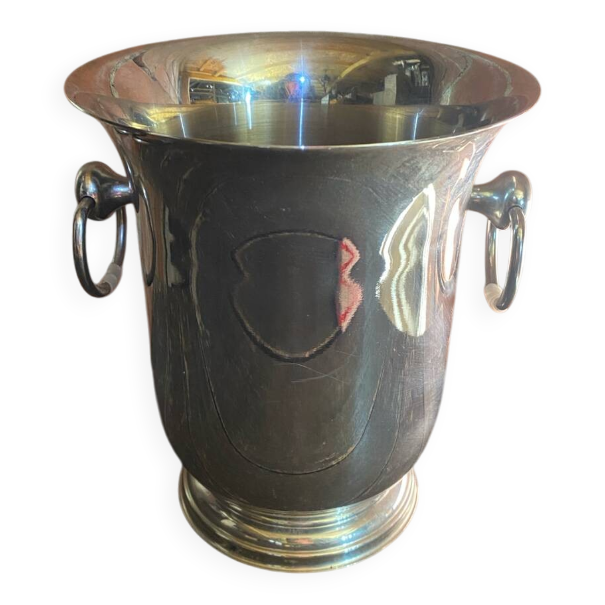 Vintage champagne ice bucket couzon stainless steel france