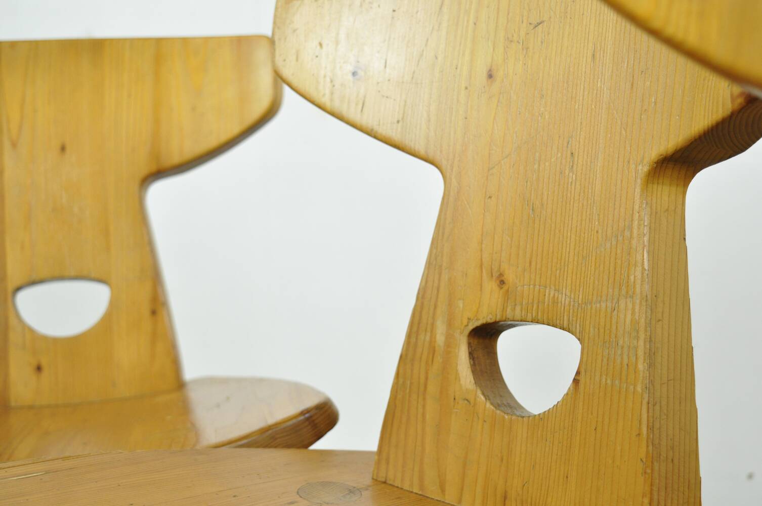 Vintage handmade dining table chairs by Jacob Kielland-Brandt for I. Christiansen, Denmark 1960s