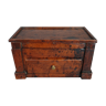 Old wooden desk box with a drawer-