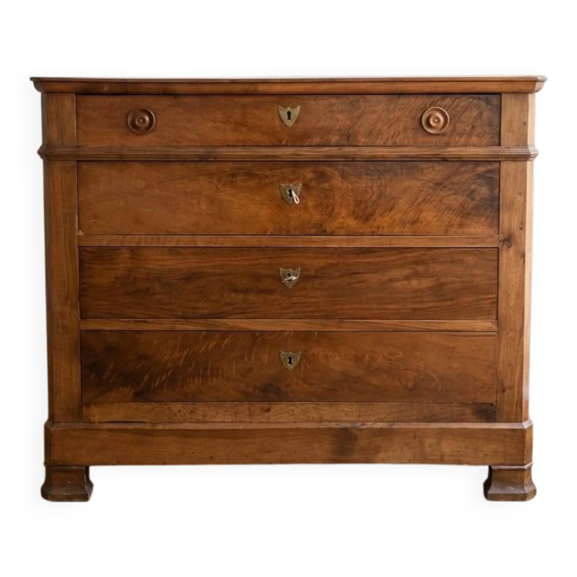 Lot de commodes anciennes en bois marron