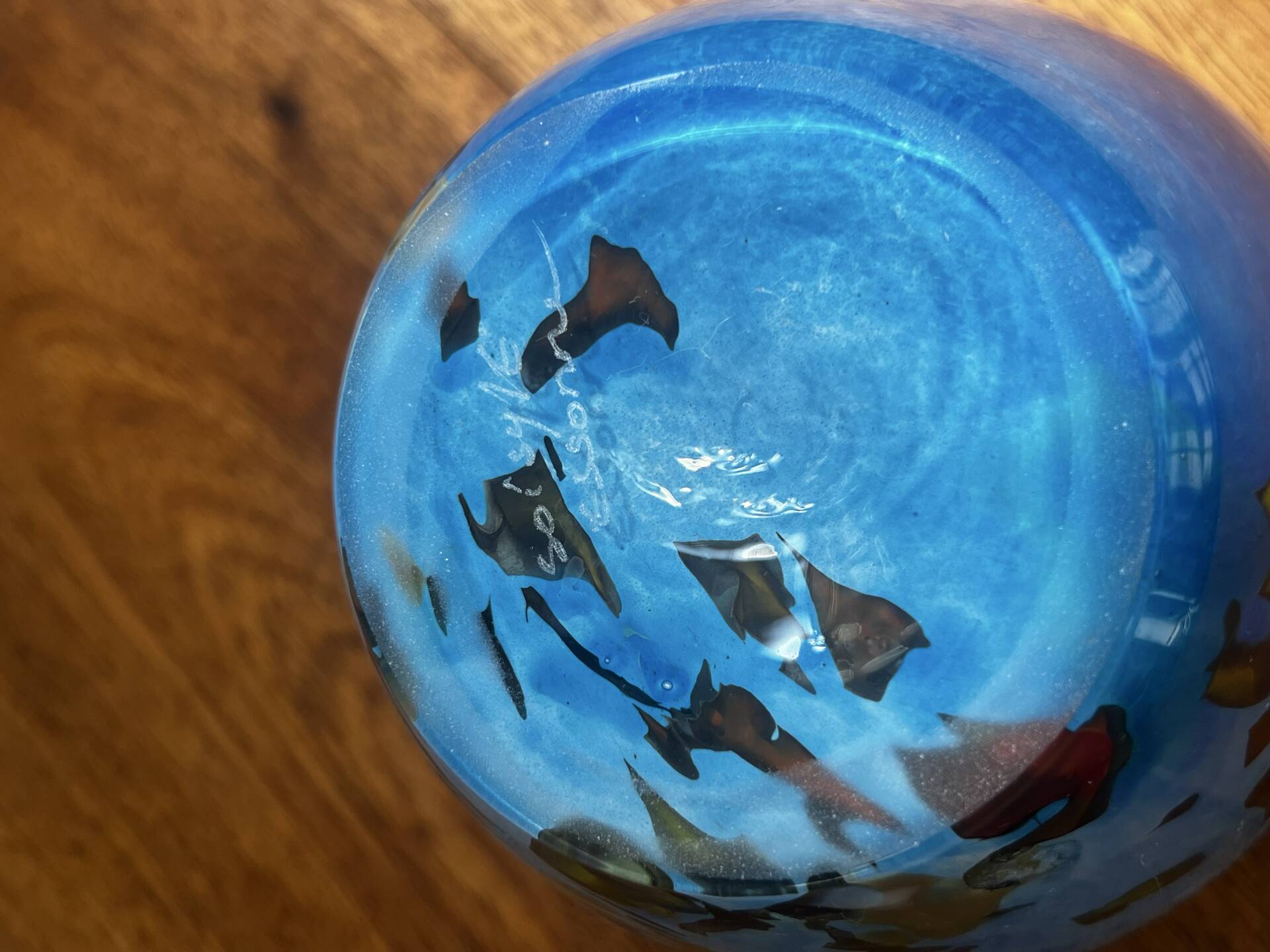 Multilayer glass vase signed - 2000