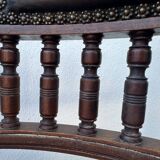 Napoleon III office chair in solid wood