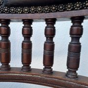 Napoleon III office chair in solid wood