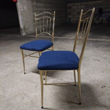 Paire de chaises metal