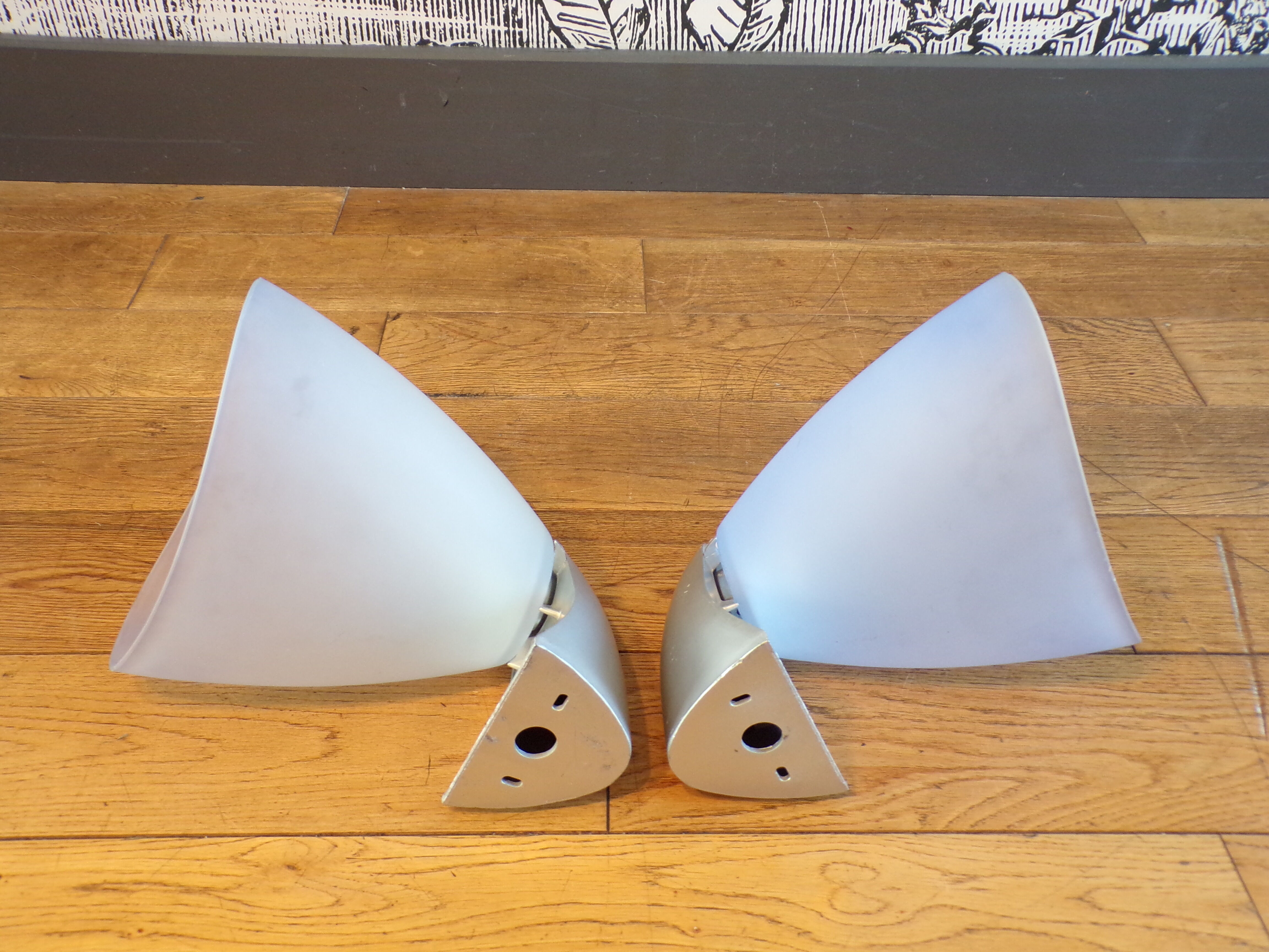 Pair dolly wall light  by Franco Mirenzi for Valenti