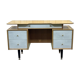 Bureau anglais des années 70 en chêne blond