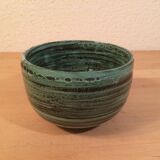 Bowl in ceramic 60s green color "primavera"
