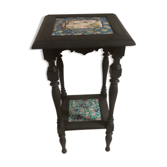 Longwy 19th-century enamels sellette