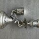 Bougeoir deux bras en metal