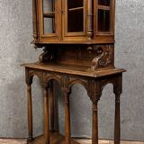 Superb Renaissance style walnut display cabinet circa 1850