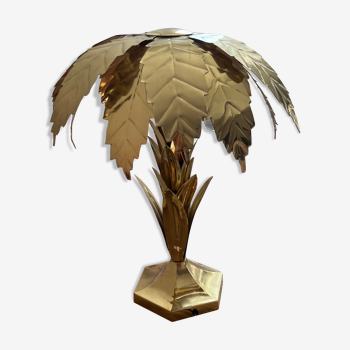 Brass palm lamp