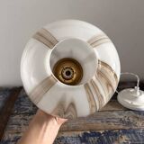 Vintage marbled opaline pendant light