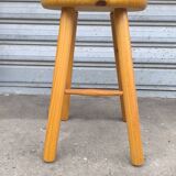 70s pine stool