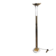 Floor lamp in chrome, brass and marble