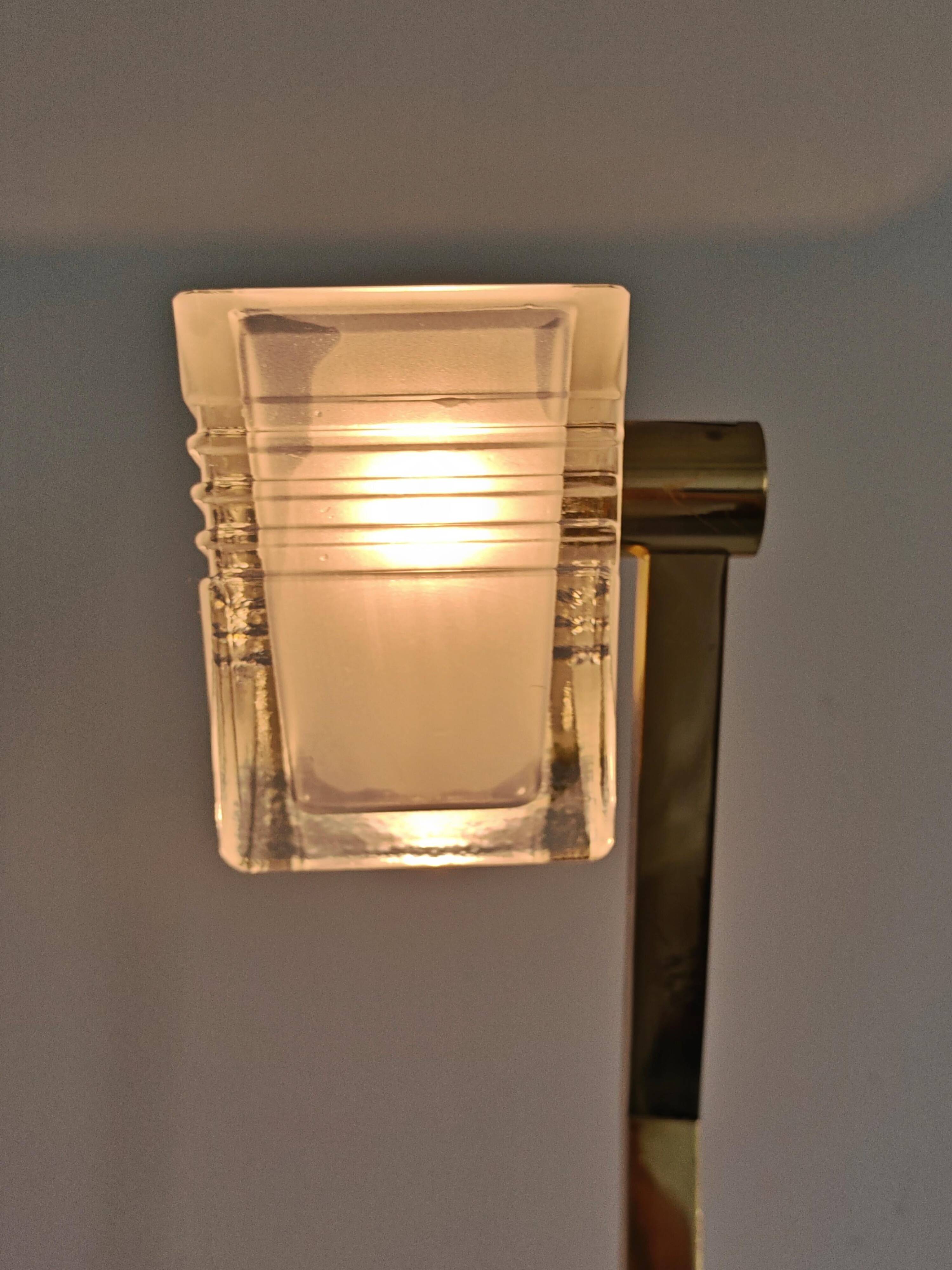 Mid Century Modern brass floor lamp by Peill & Putzler
