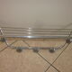 Aluminum coat rack from the 1950s