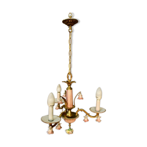 lustre italien en bronze