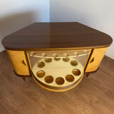 Meuble bar vintage à plateau tournant – l’esprit cocktail des années 50