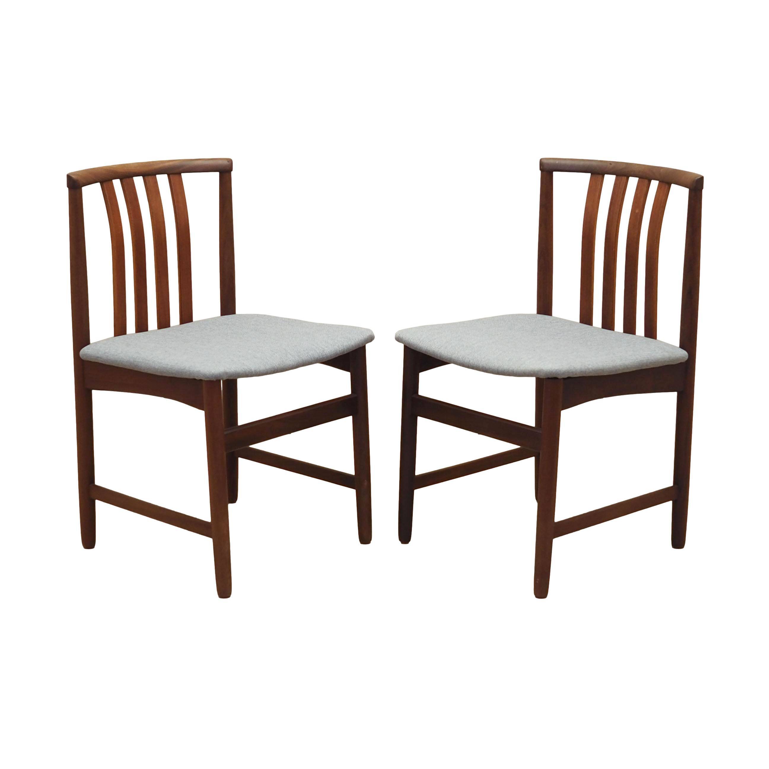 Set of two teak chairs, Danish design, 1970s