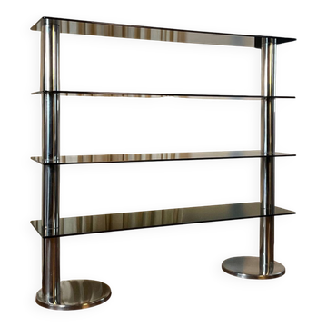 Italian design bookcase/room divider from the 1970s