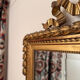 Large antique gilded carved wooden mirror – early 20th century