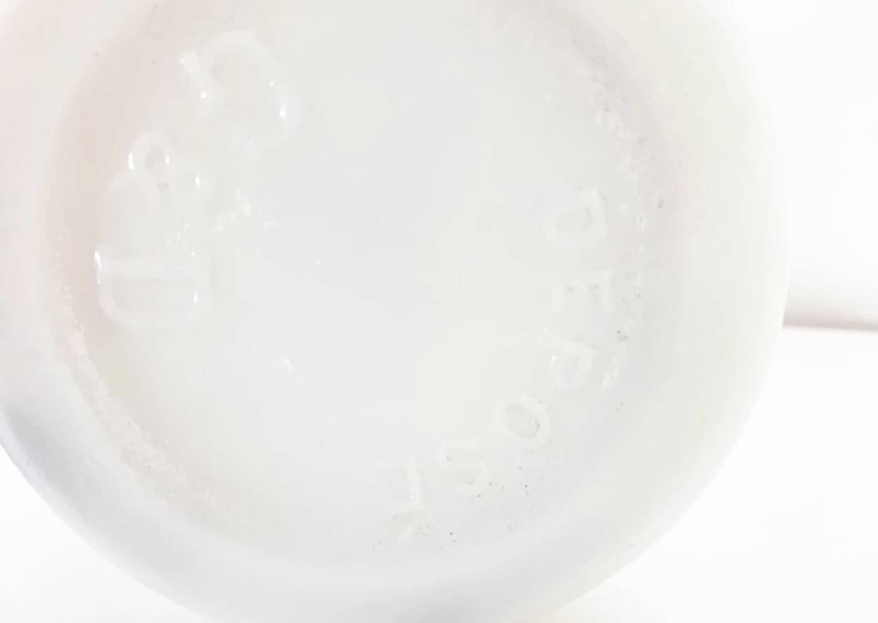 White opaline vase