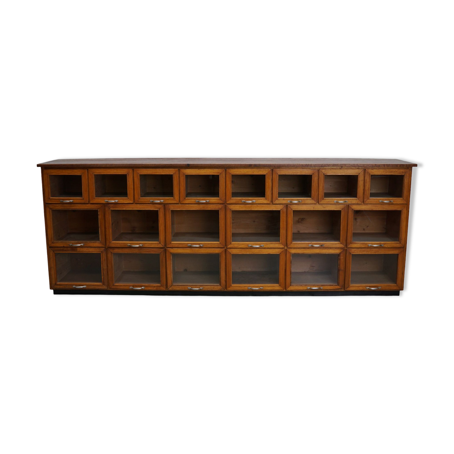 Vintage oak haberdashery cabinet / display cabinet, Netherlands, 1950s