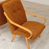 Pair of armchairs 6953 by Jaroslav Smidek for TON (Thonet)