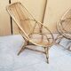 Series of rattan armchairs from the 70s