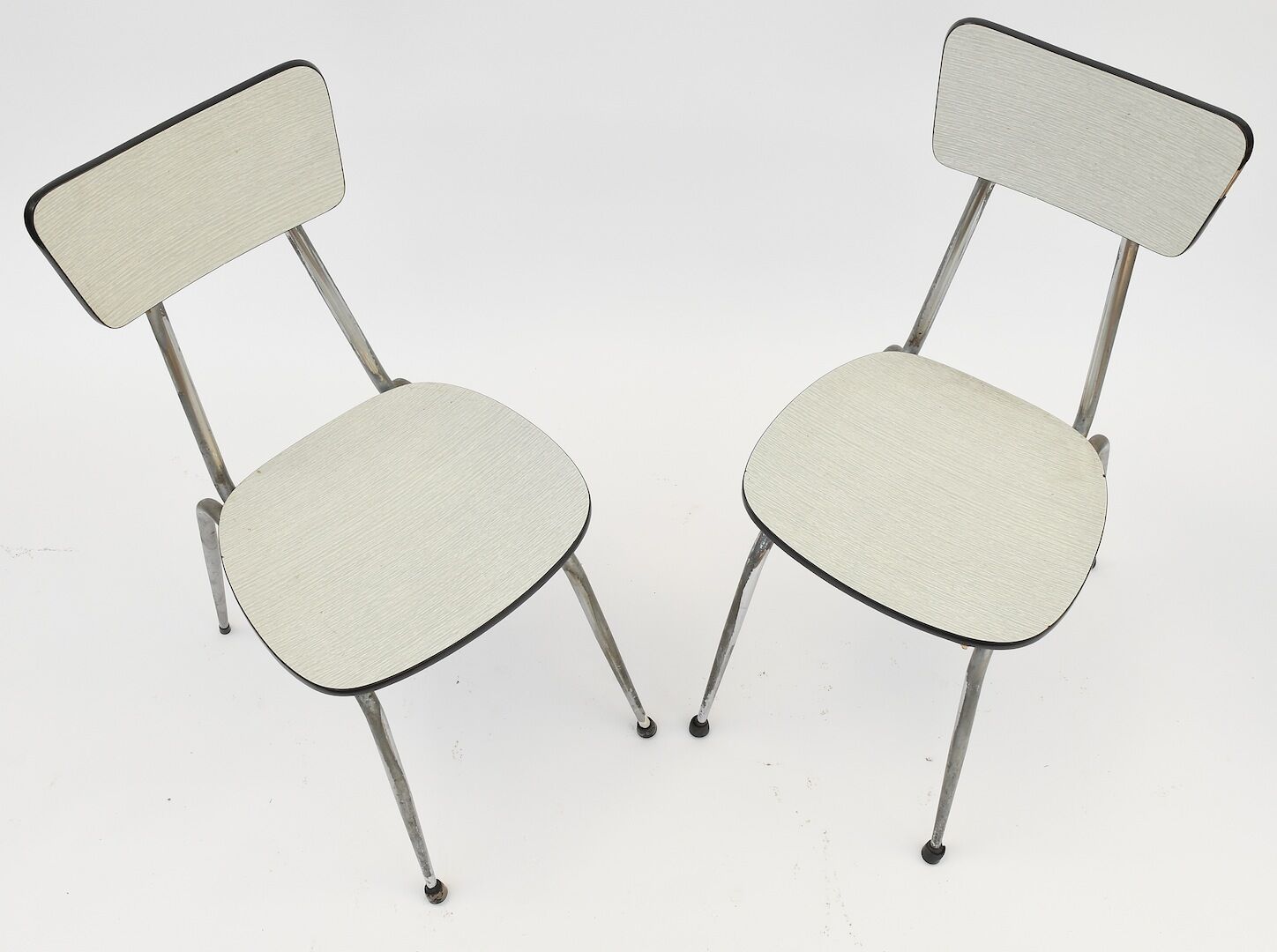 Paire de chaises en formica vintage