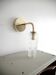 Chiseled glass wall light