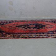 Tapis antique de maslaghan persan tissé à la main années 20 254x135cm